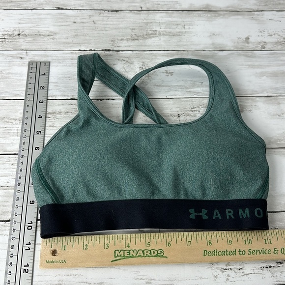 UNDER ARMOUR SPORTS BRA GREEN SZ S - Picture 3 of 6